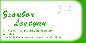 zsombor lestyan business card